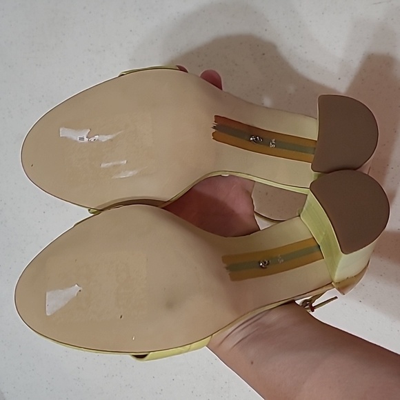 NWOB Sam Edelman Yaro (kiwi/subtle lime green) heeled sandals size 8.5 - Picture 6 of 10
